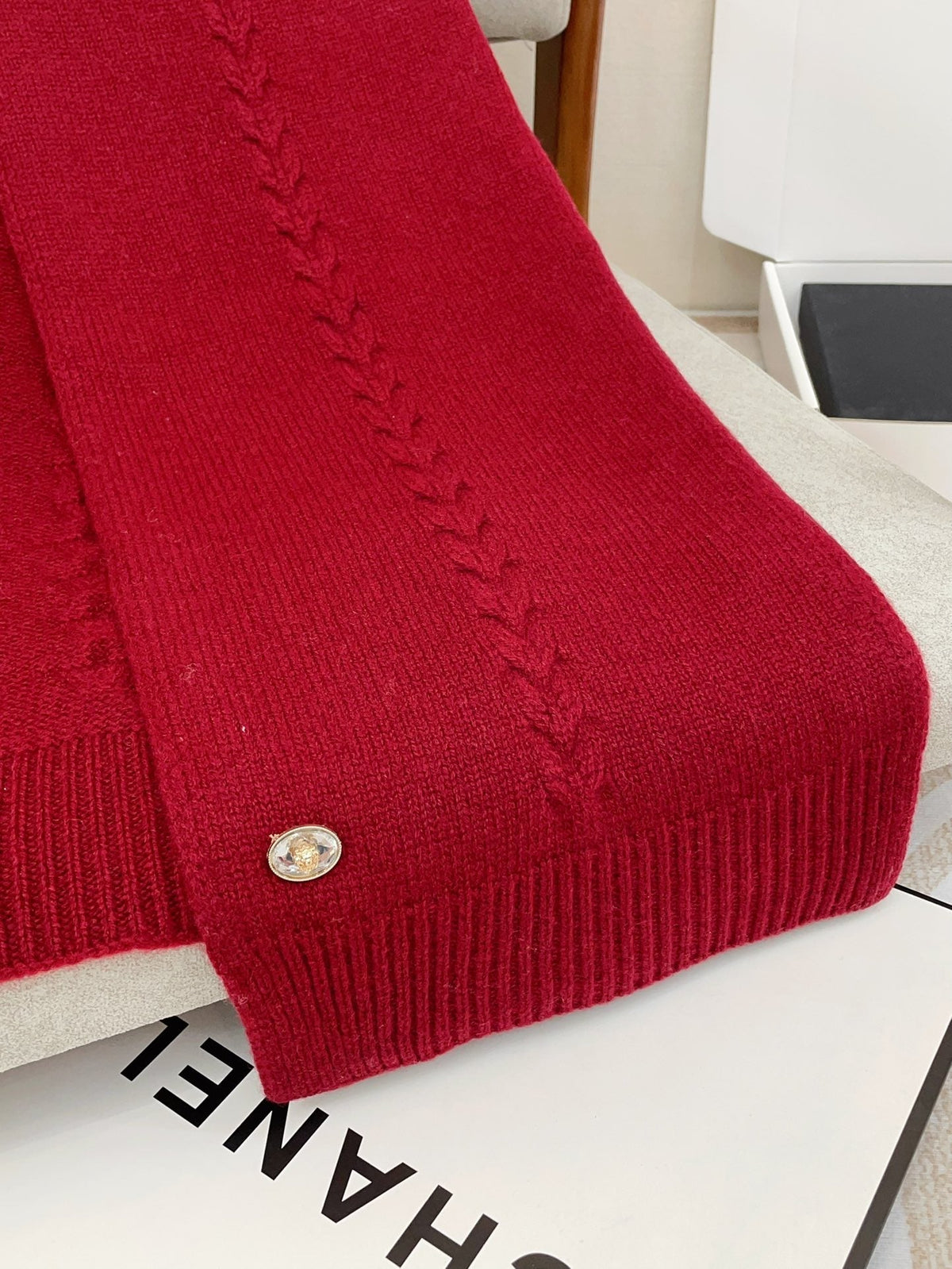 CC Scarf 180 CM In Red Wool 398266