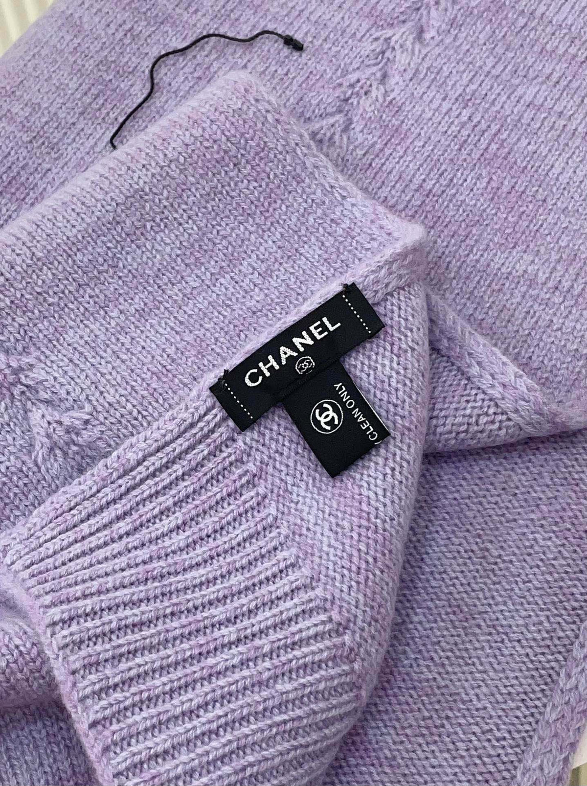 CC Scarf 180 CM In Light Purple Wool 398267