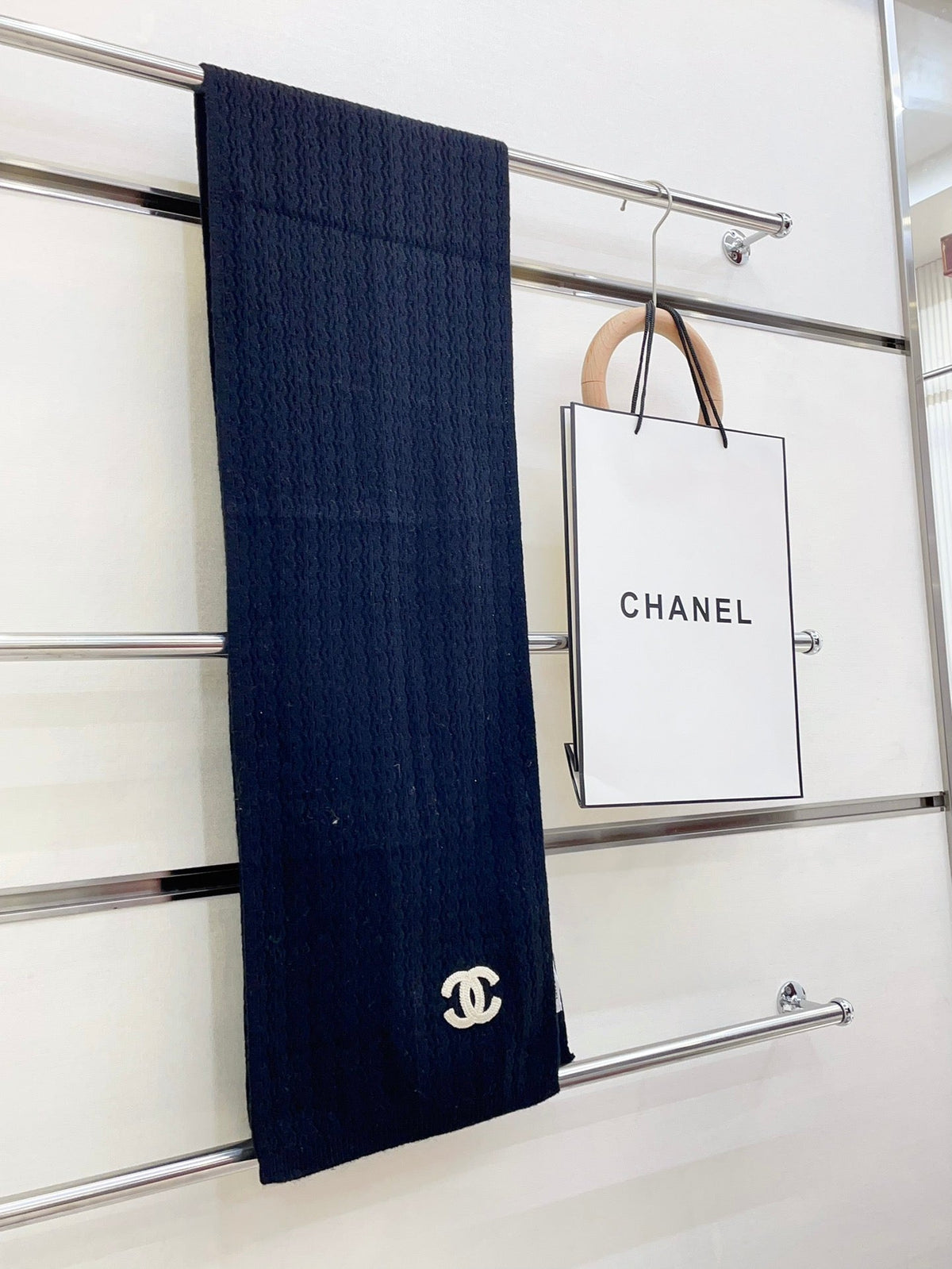 CC Scarf 180 CM In Black Wool 413761