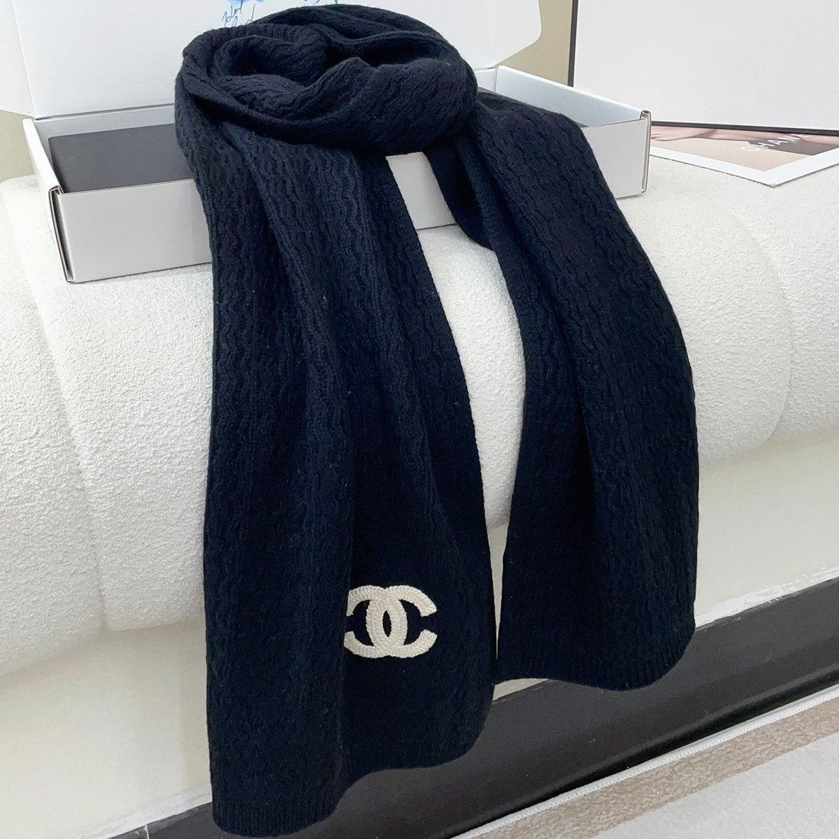 CC Scarf 180 CM In Black Wool 413761