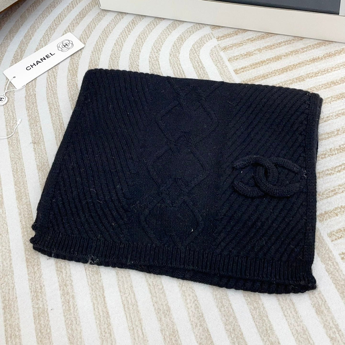 CC Scarf 180 CM In Black Wool 422766