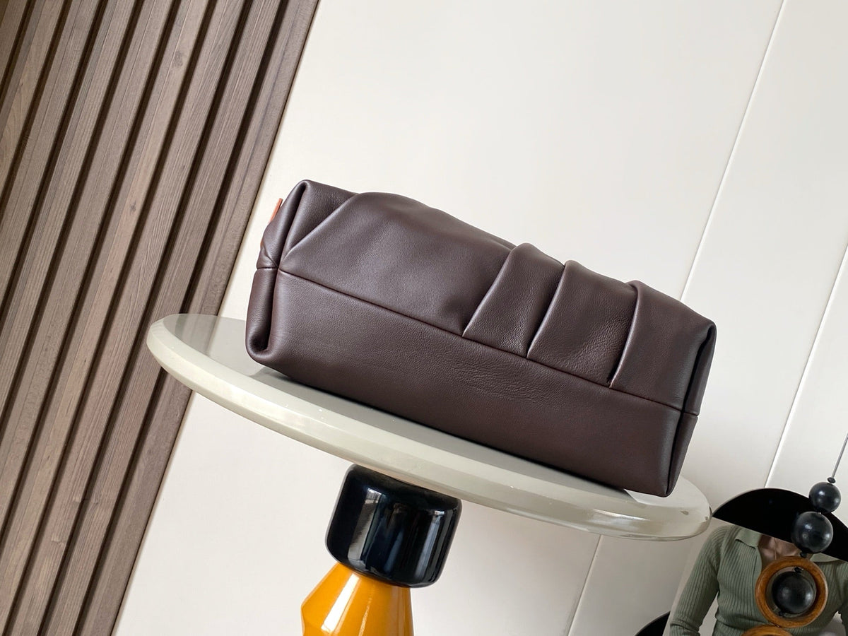 Loewe Draped Handbag 30 Brown Lambskin 280532