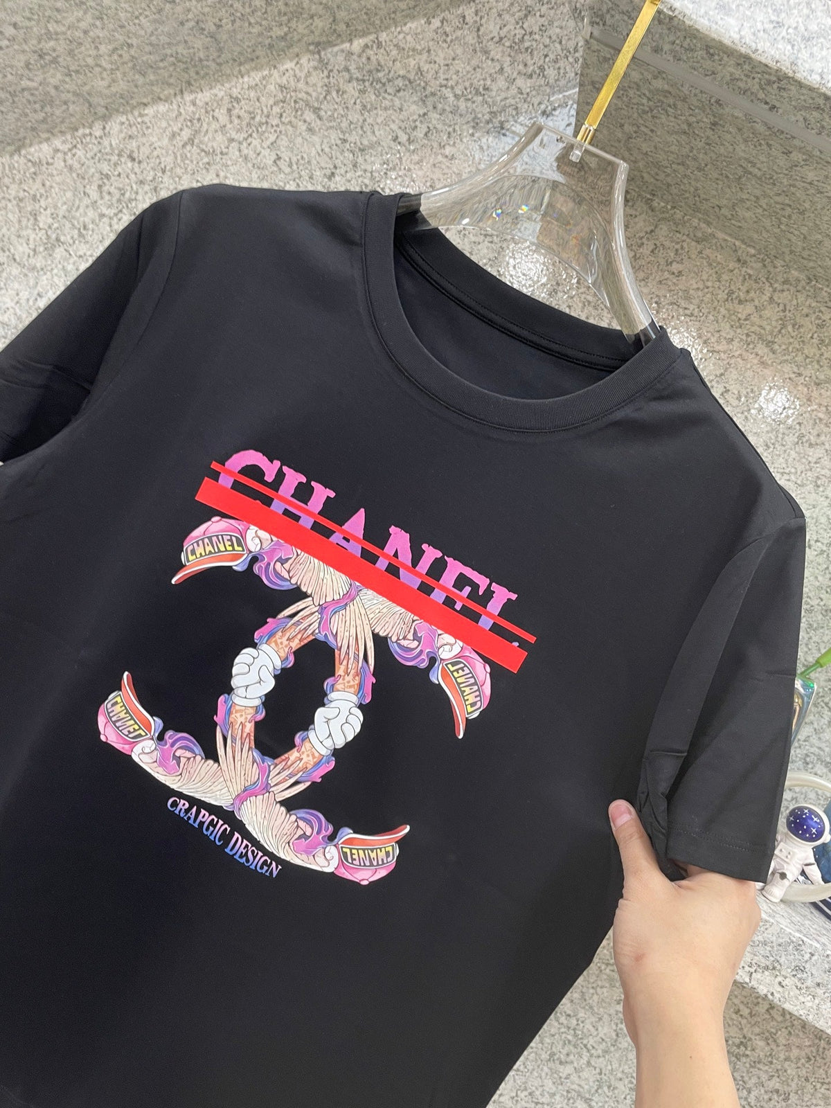 CC 2026 Short-Sleeve T-Shirt Pink Beige Cotton 472260