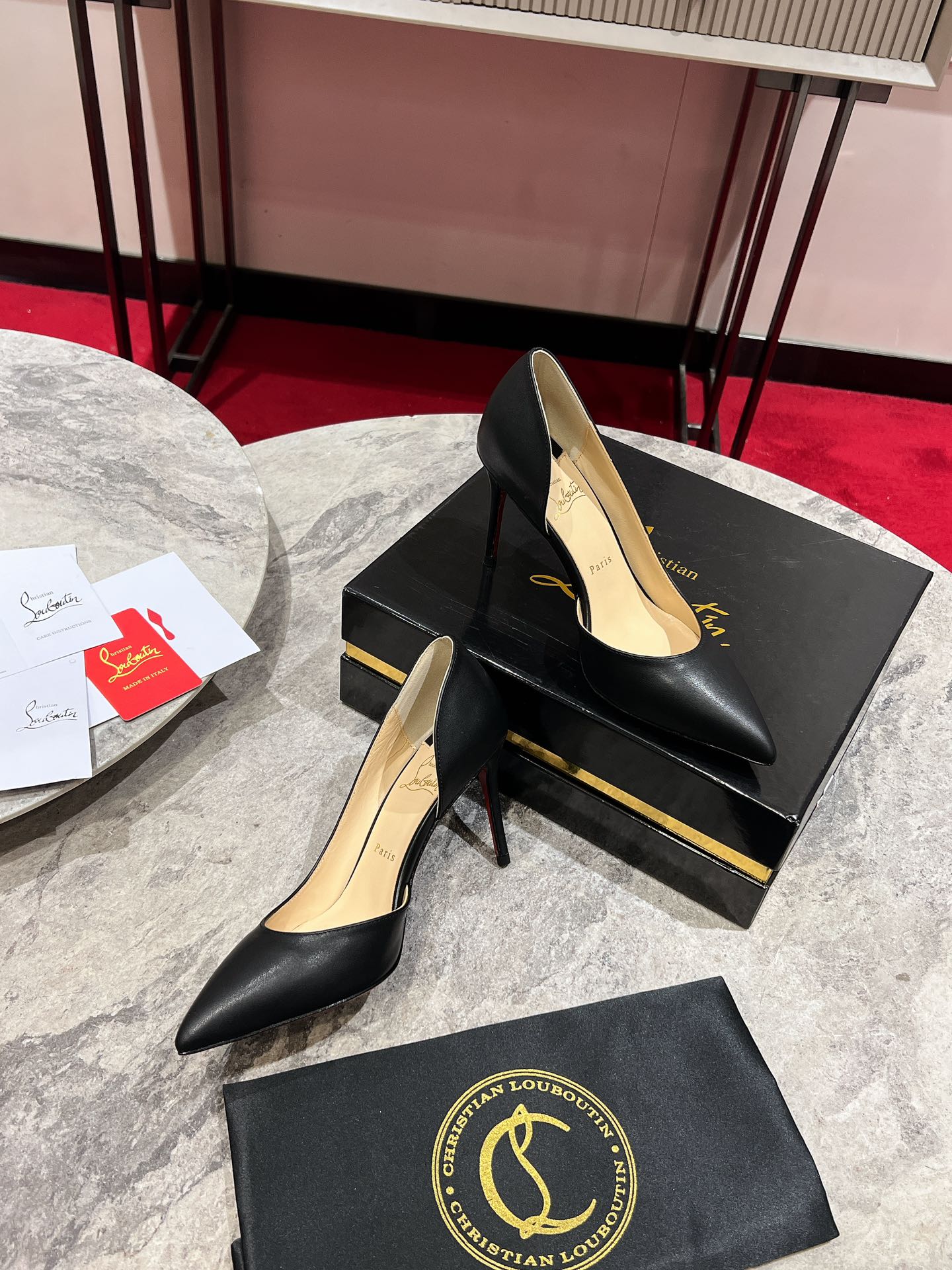 Cl Kate Pump Black Beige Calfskin