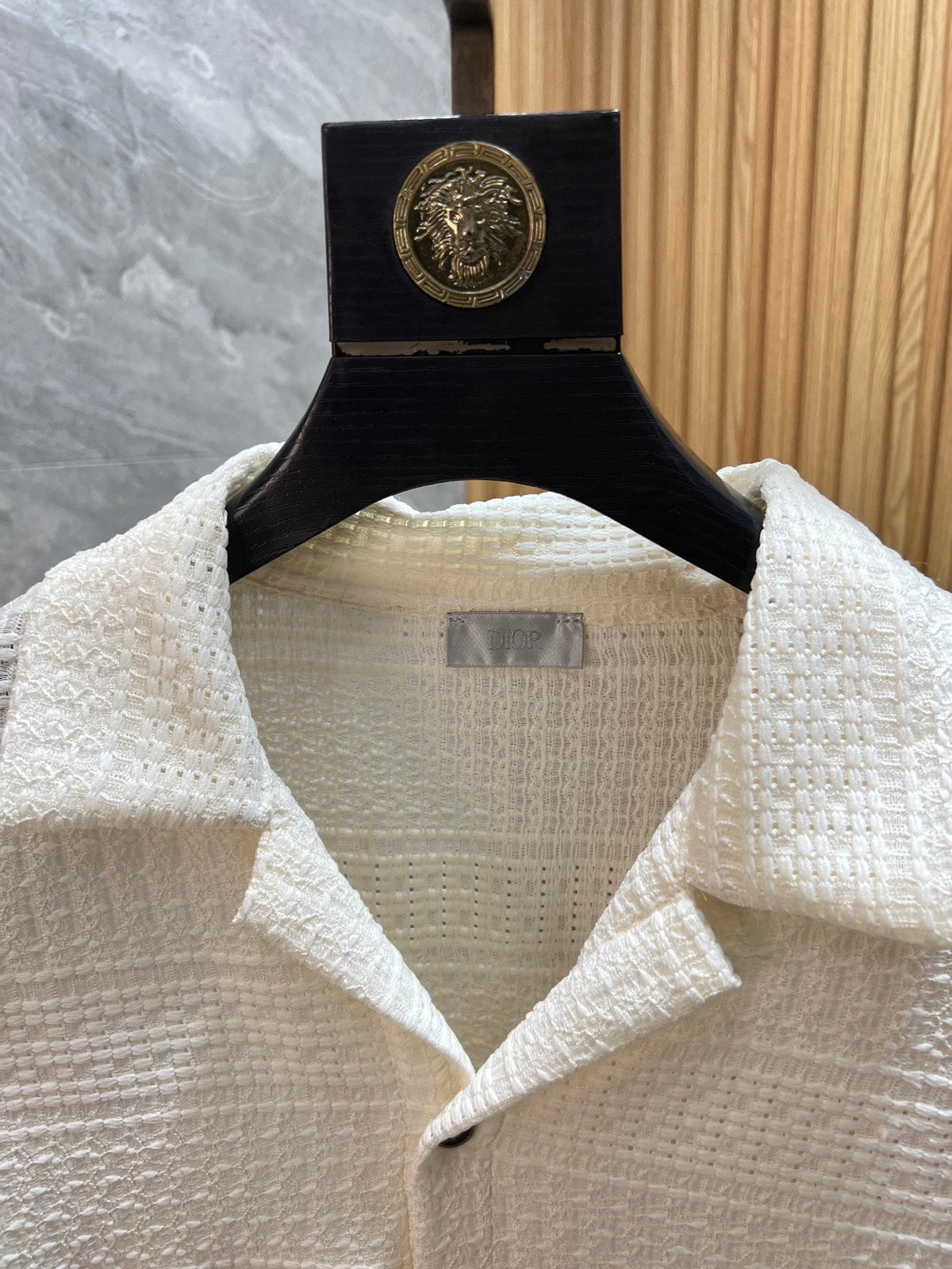 CD 2026 Short-Sleeve Polo Shirt White Cotton Jacquard 316750