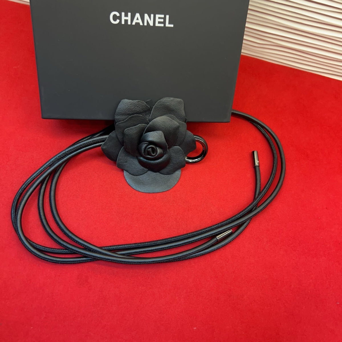 Chanel 2026 Camellia Flower Belt Leather 217065