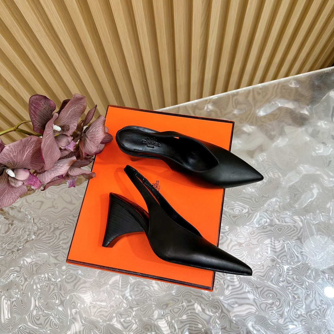 HM Intime 75 Pump Black Lambskin 957093