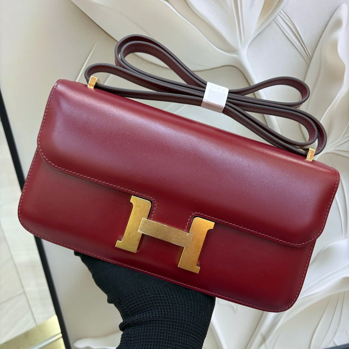 High-end Hermes 2026 Constance Elan 24cm Bag Box Leather