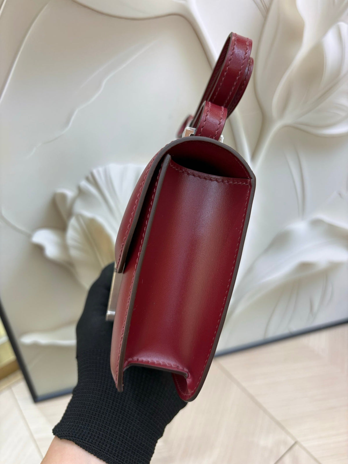 High-end Hermes 2026 Constance Elan 24cm Bag Box Leather