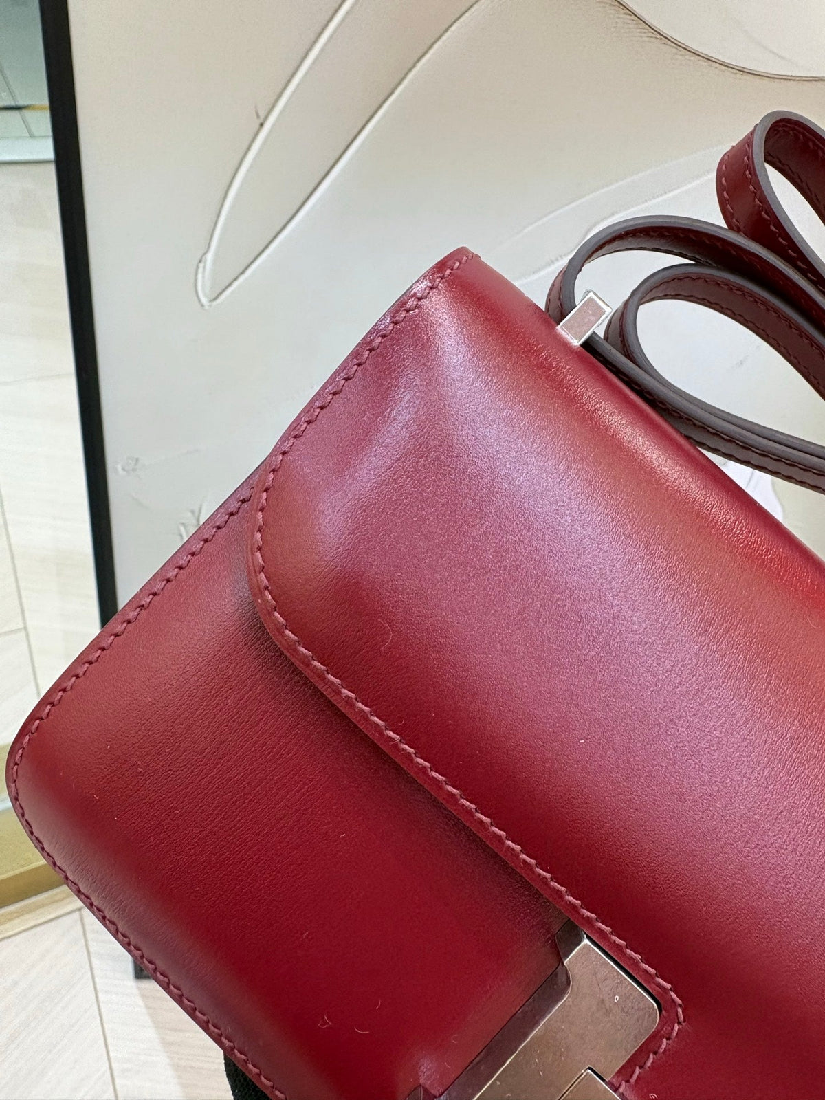 High-end Hermes 2026 Constance Elan 24cm Bag Box Leather