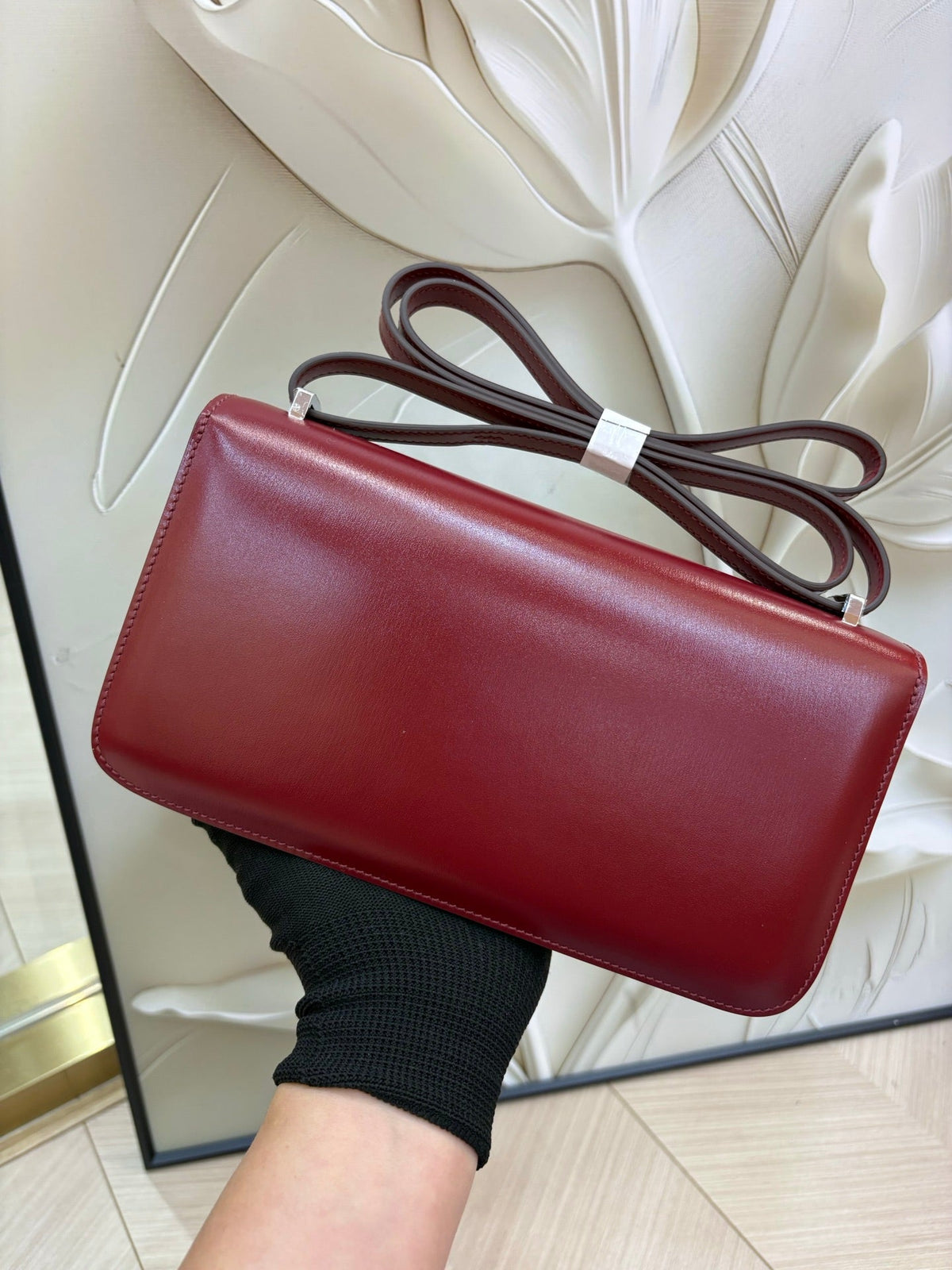 High-end Hermes 2026 Constance Elan 24cm Bag Box Leather