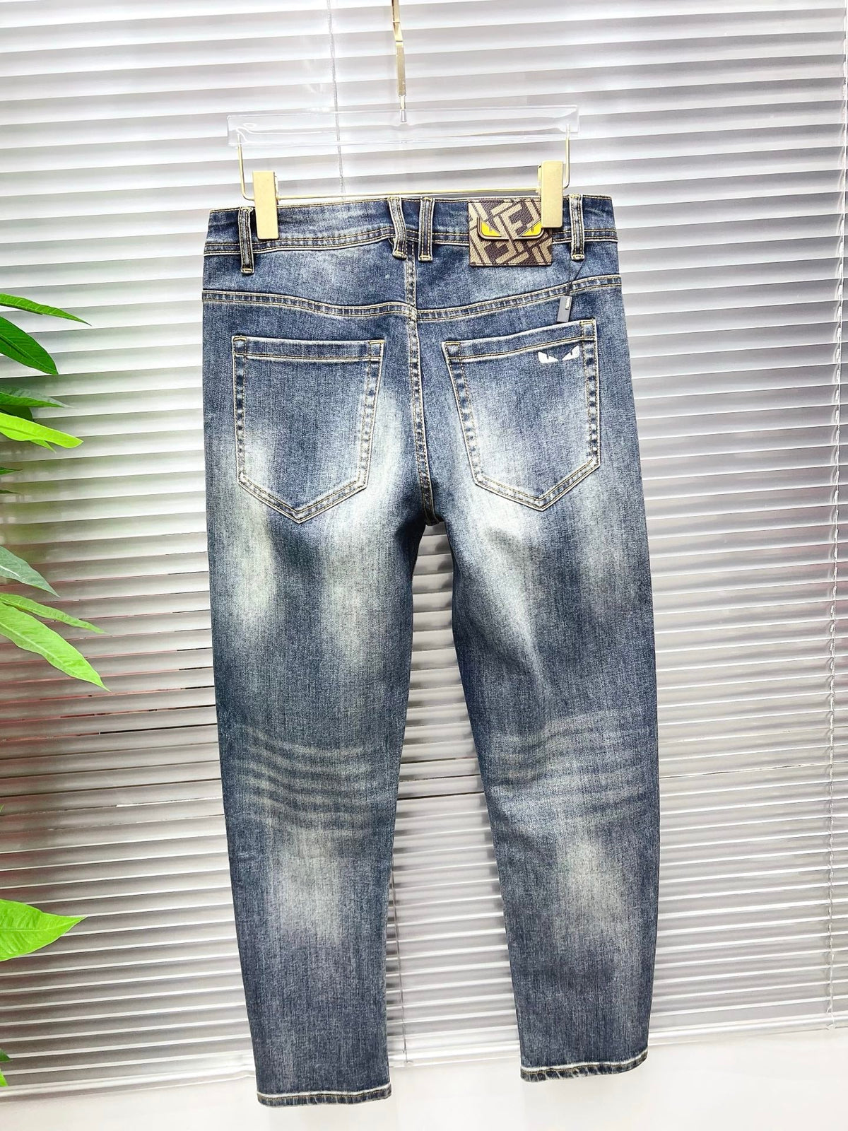 Fendi 2026 Men's Jeans Blue Denim 739874