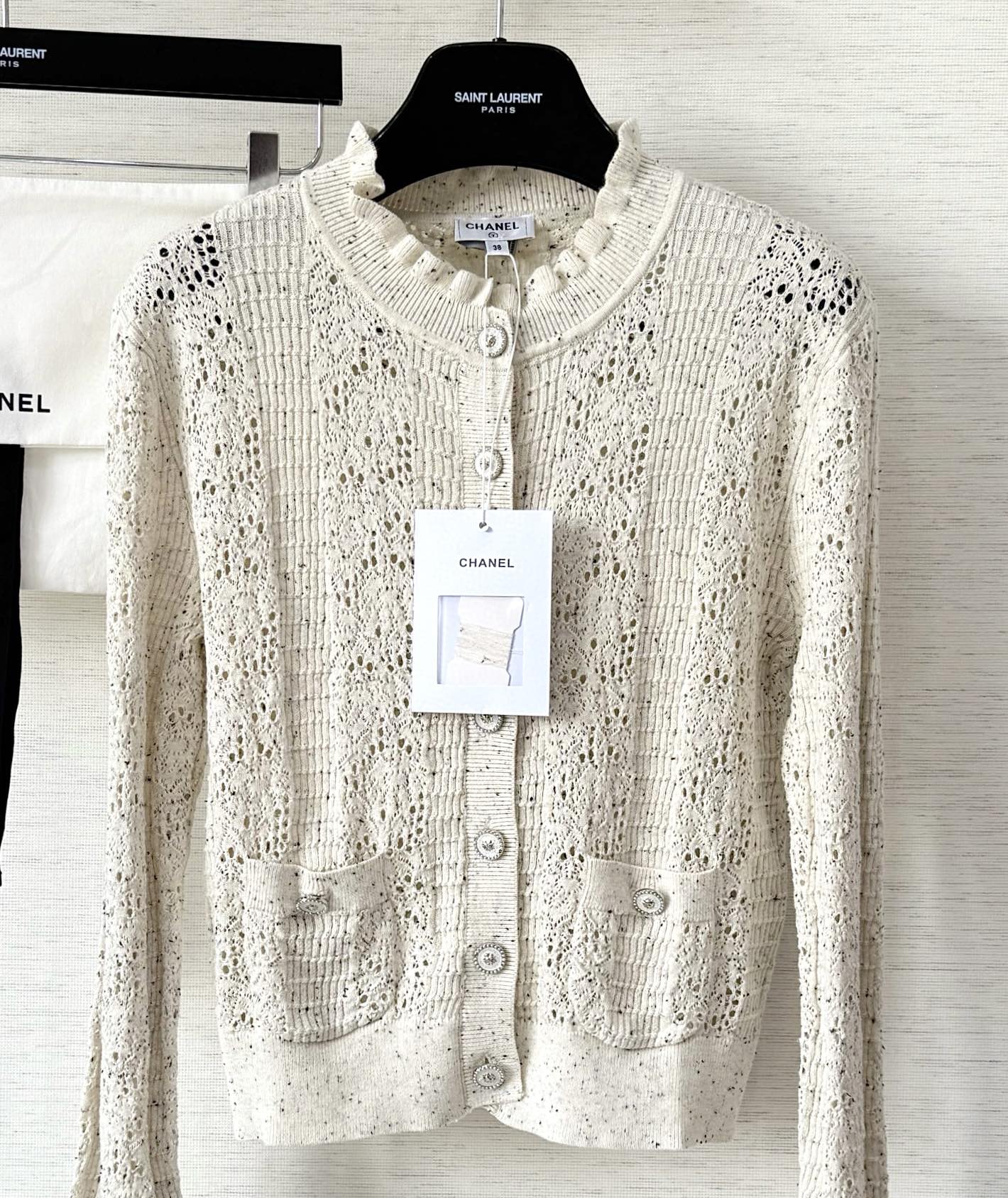 CC 25 Knitted Sweater White Wool 291301
