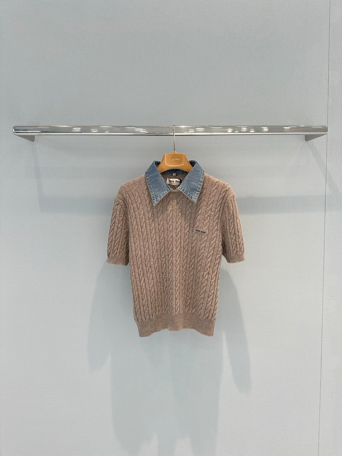 MiuMiu 2026 Shirt Brown Wool 645128