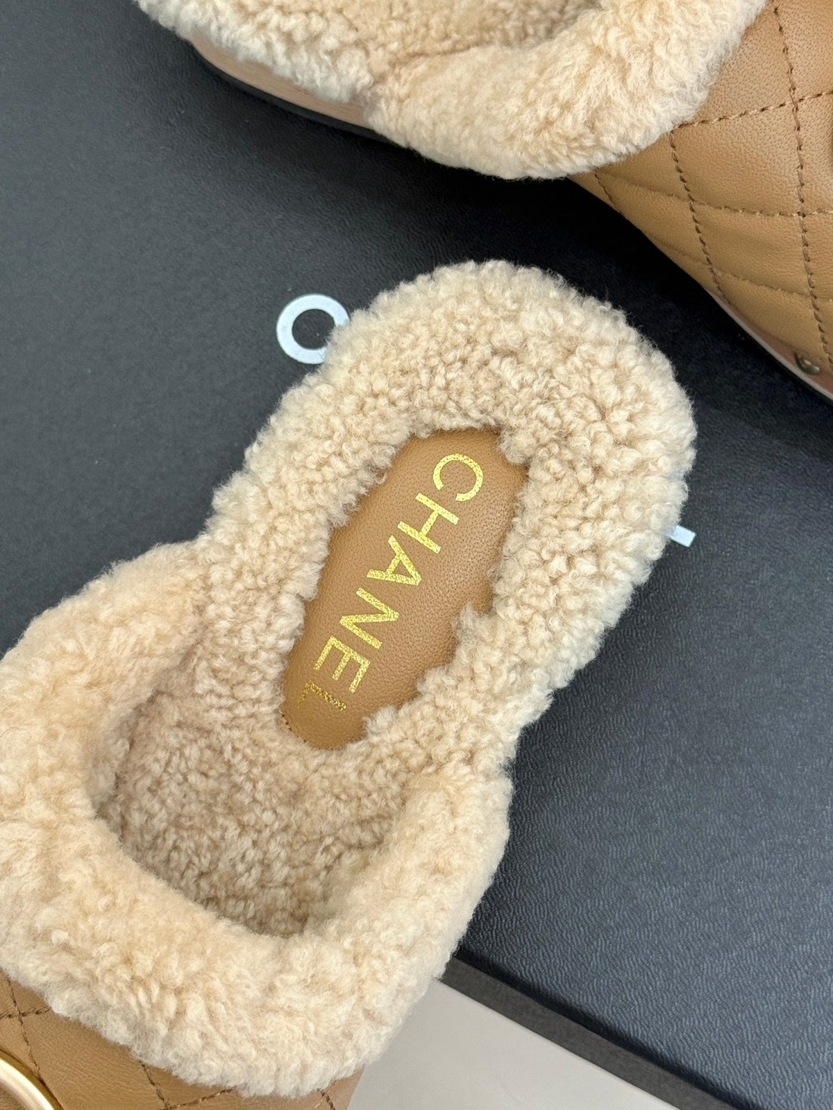 Chanel 2026 Quilted Mule Leather Wool 188603