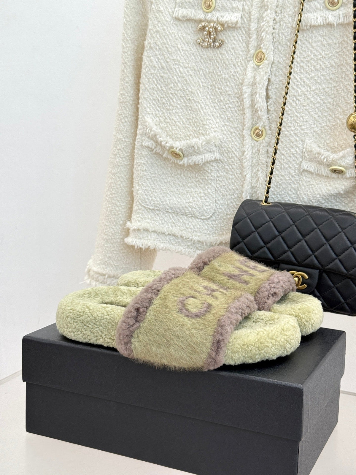 Chanel 2026 Flat Sandals Wool 188301