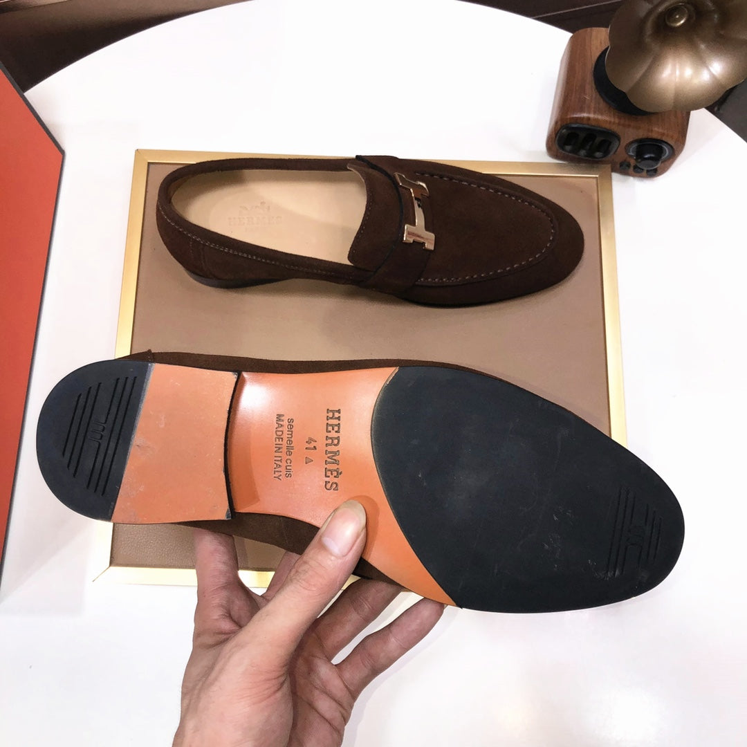 HM PARIS LOAFER WALNUT SUEDE