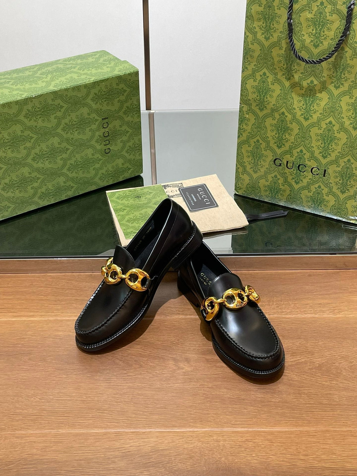 GG Marina Loafer Black Calfskin
