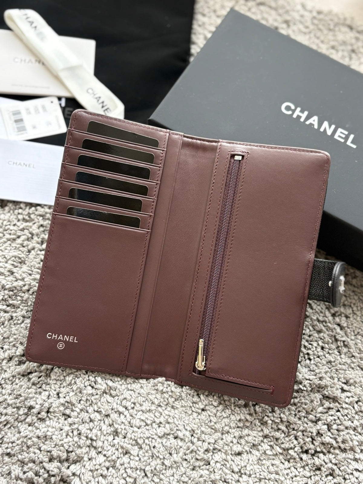 Chanel 2026 Long Wallet 19cm Leather 102500