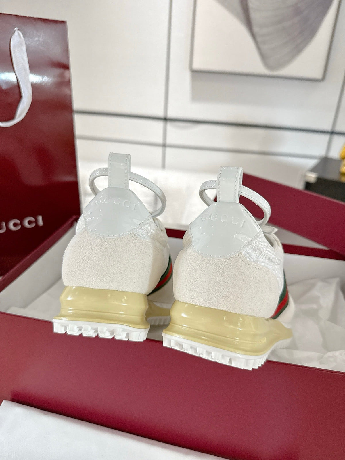 GC 2025 Re-Motion Sneaker White Suede Cowhide 292412