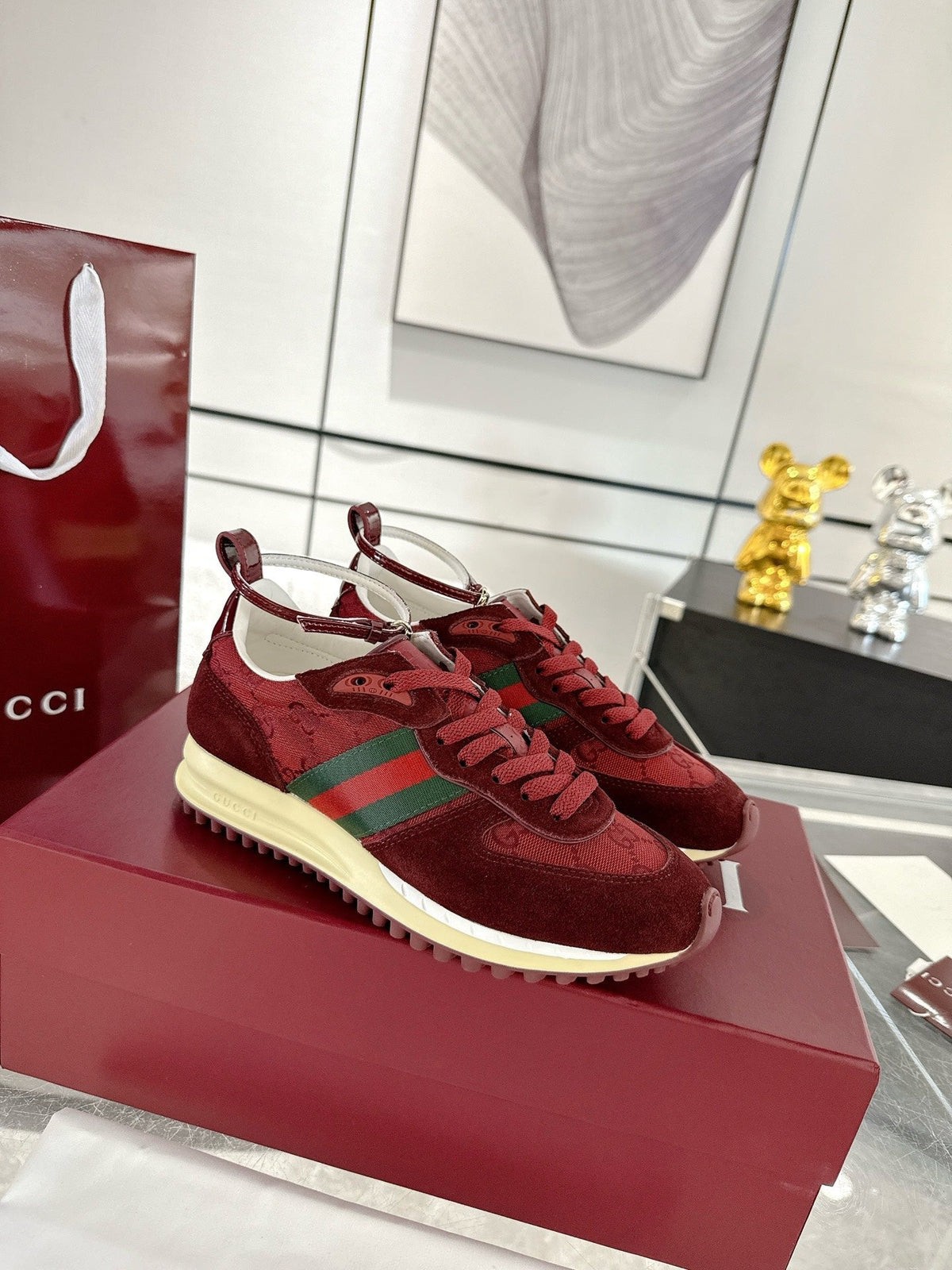 GC 2025 Re-Motion Sneaker Red Suede Cowhide 292414