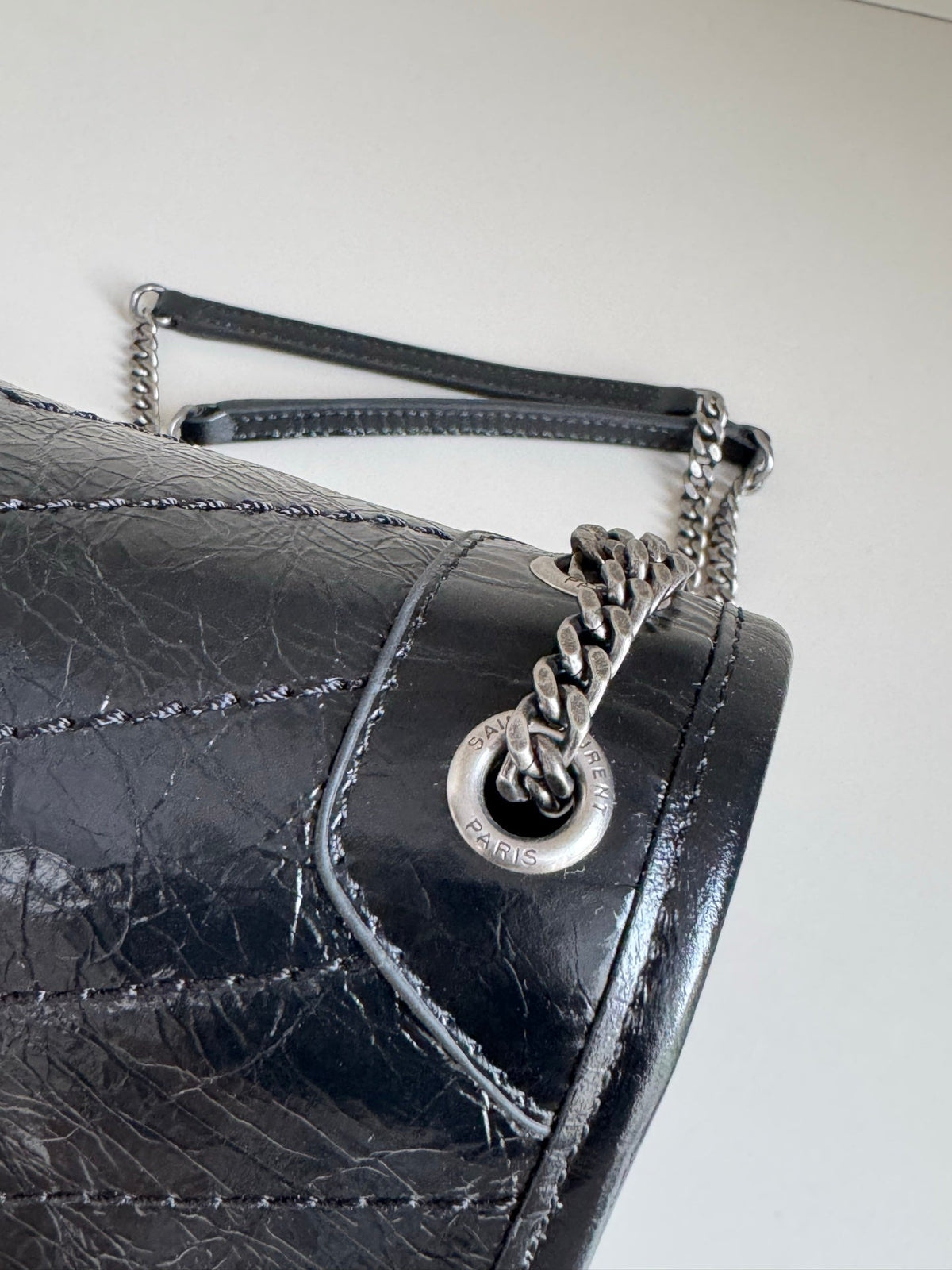 YSL 2026 Saint Laurent Niki Baby Bag 18cm Black Calfskin