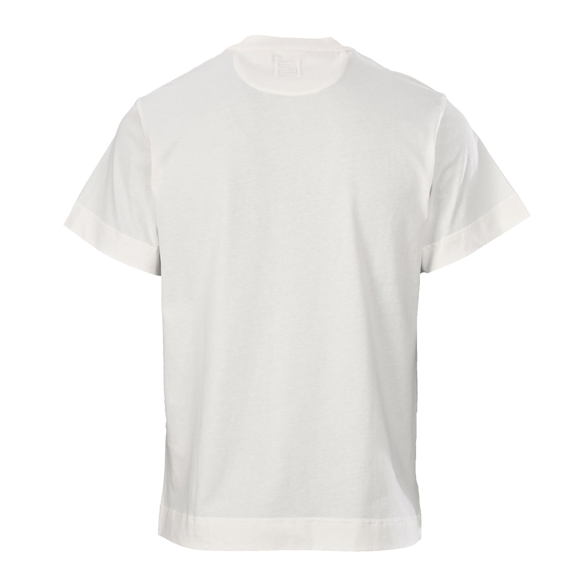 Fendi 2026 Men's  Floral Embroidered T-Shirt Cream Pure Cotton 827722