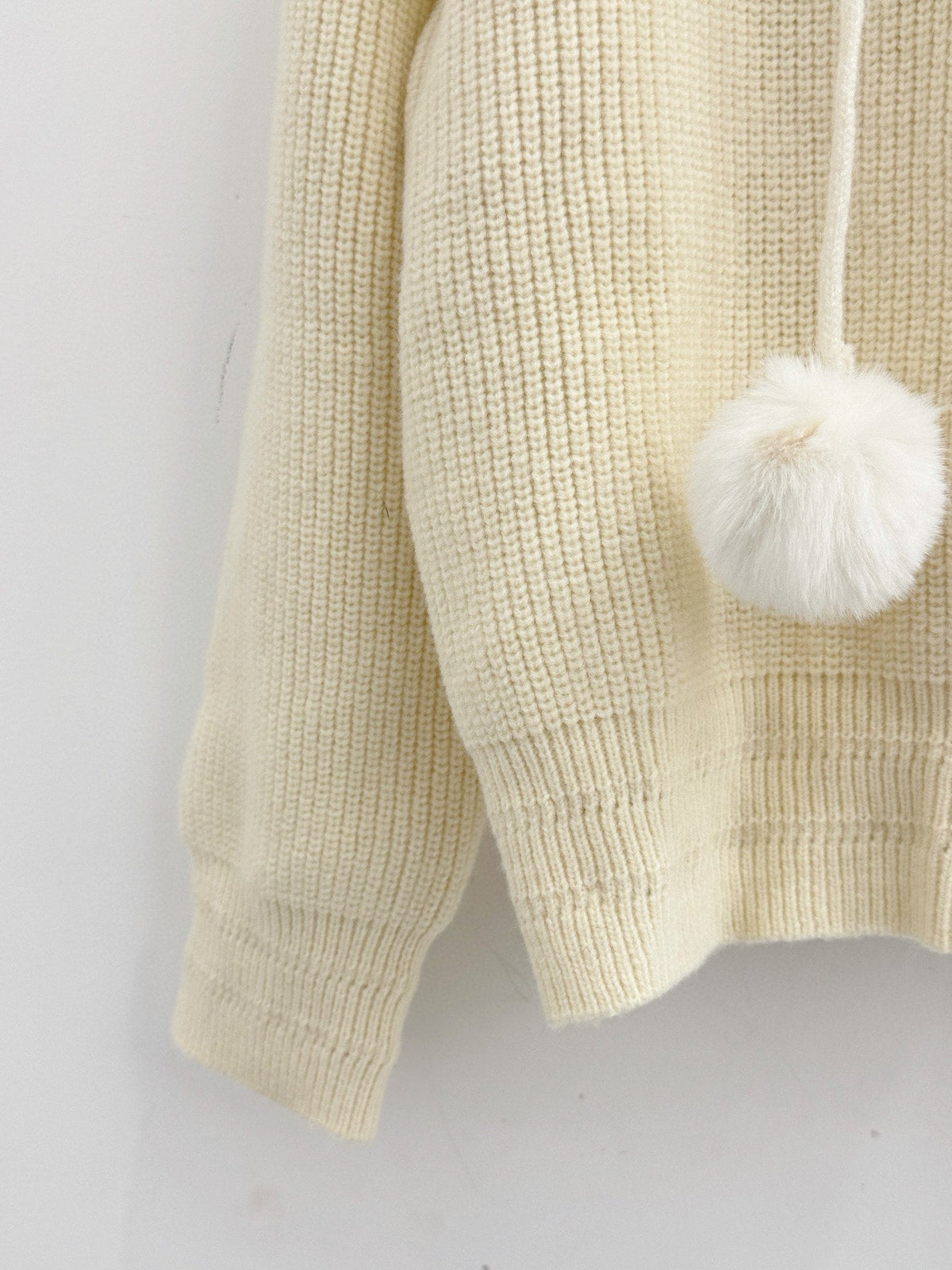 Miumiu 2025 Faux Fur Hooded Sweater