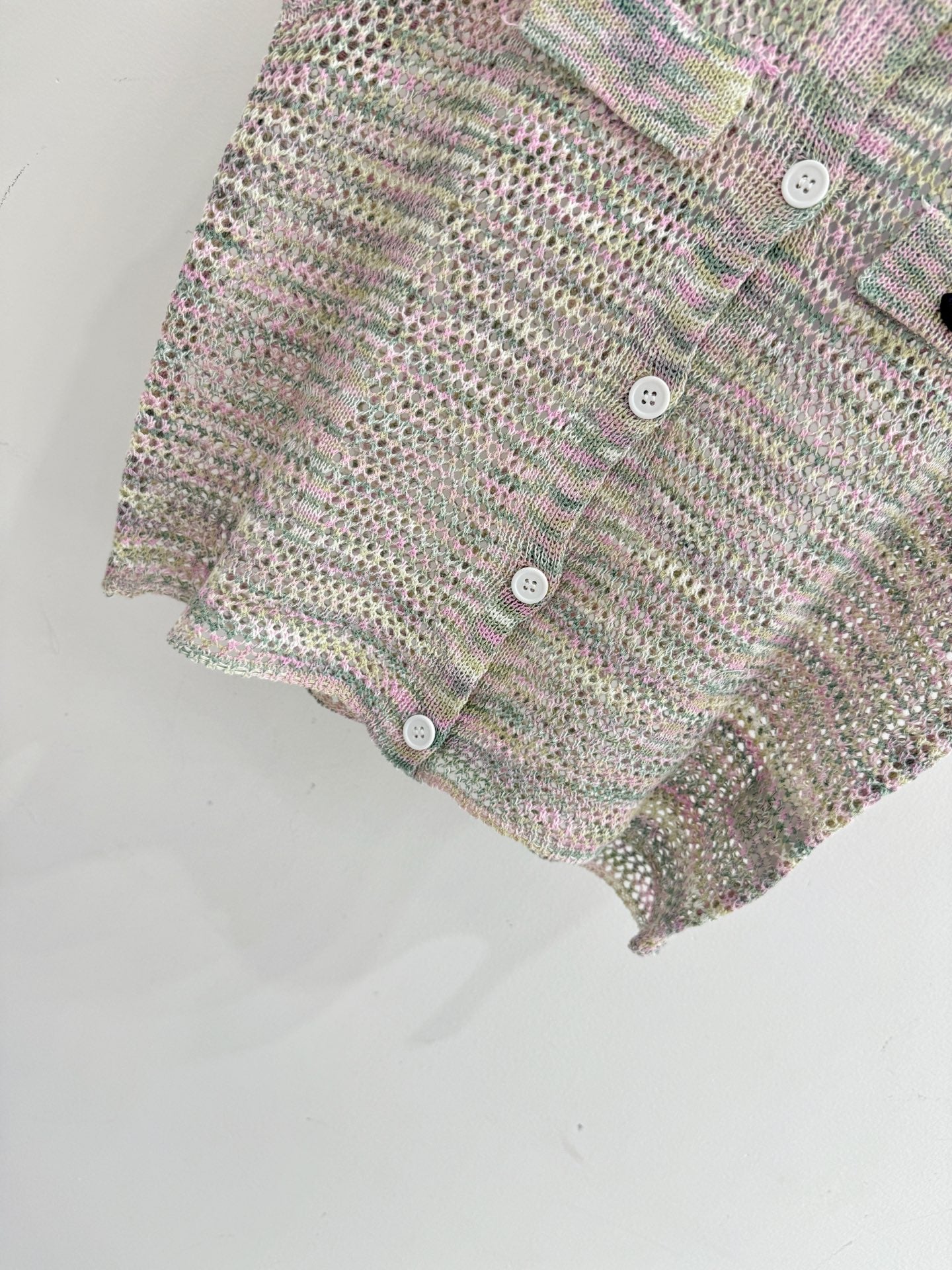 Chanel 2026 Openwork Knit Vest Grey Cotton 294454