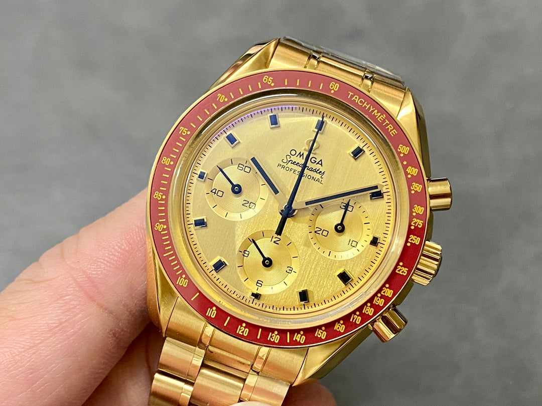 Omega Speedmaster Apollo 11 50th Anniversary Limited Edition 42cm Yellow Gold Strap