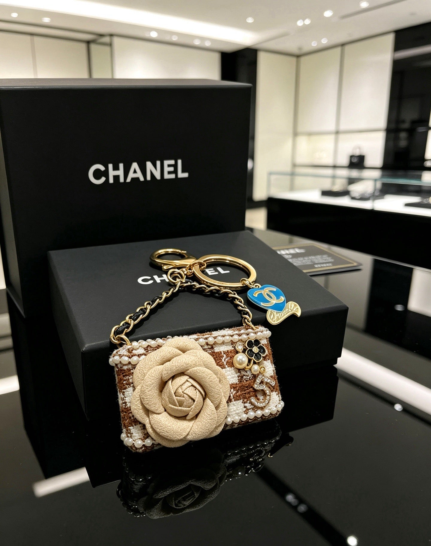 Chanel Flower Mini Bag Charm