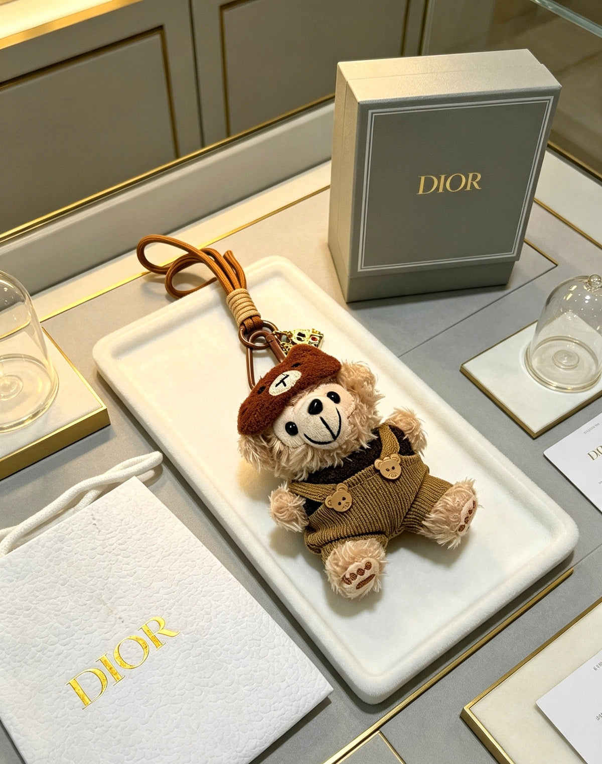 Dior Wool Brown Bear Charm