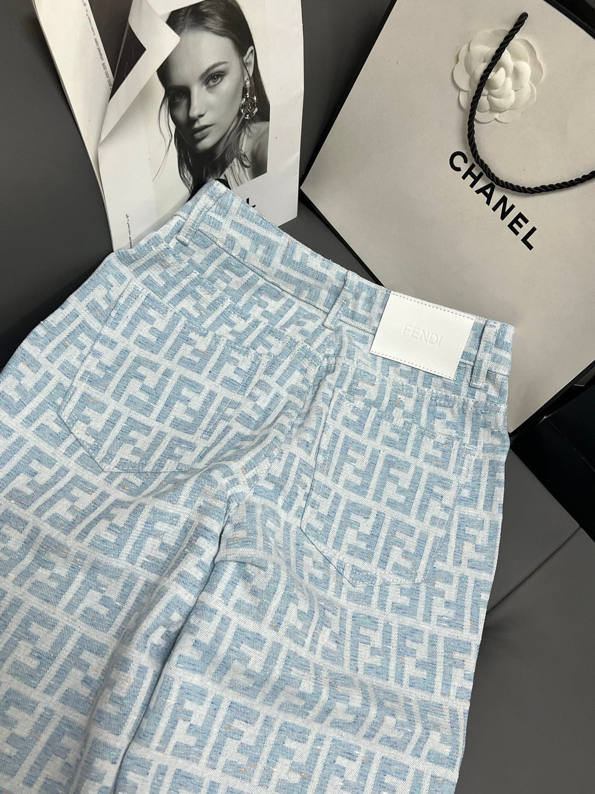 FF 25 Monogram Light Blue Jean