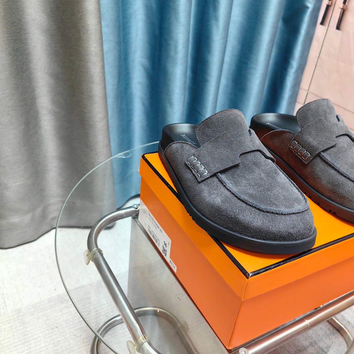 HM 25 Go Mule Dark Grey Suede 369350
