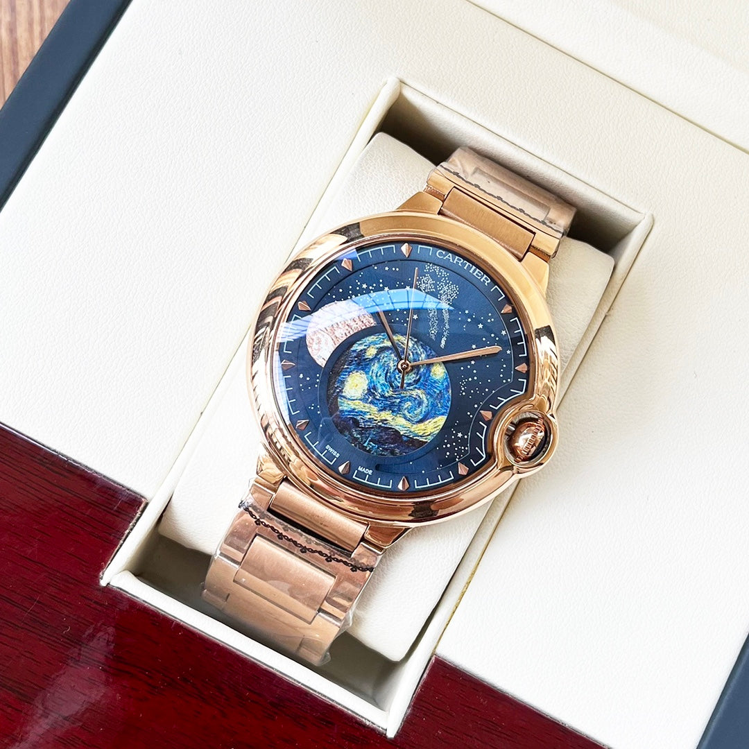 Cartier Men's Bleu Balloon 44mm Stainless steel
