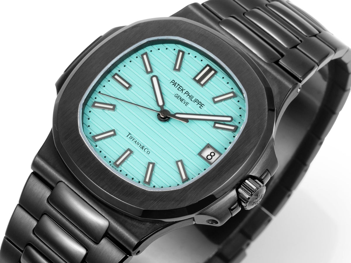 Patek Philippe Nautilus 5711 Tiffany Blue Dial Black Case Watch