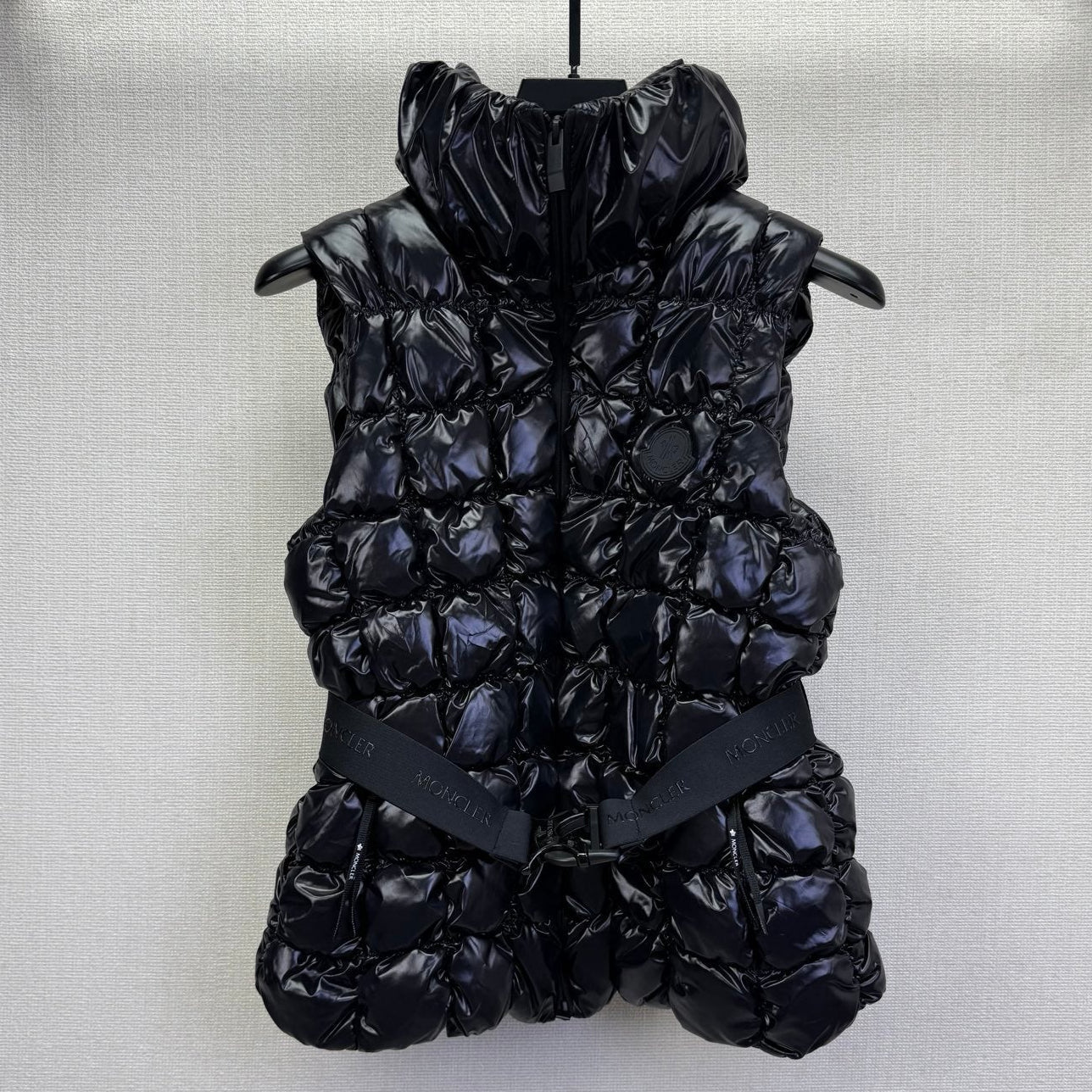 MC 2025 Emilion Square-Quilted Down Gilet Black Nylon Down