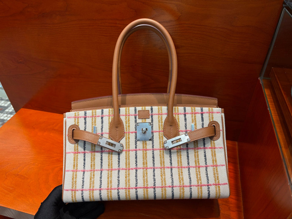 High-end Hermes 2026 Birkin Bag 29cm Gold Swift Leather And Canvas