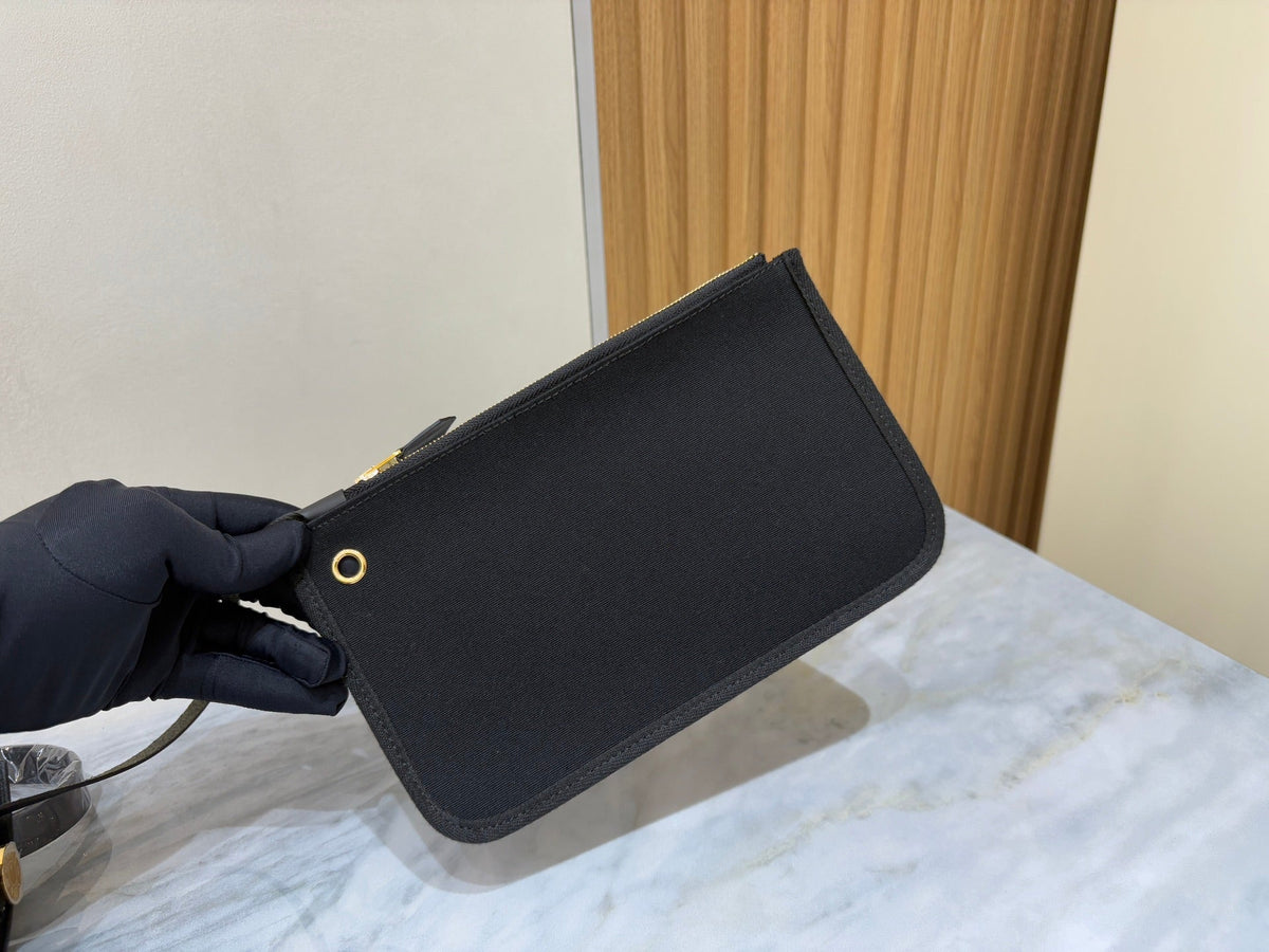 High-end Hermes 2026 Herbag Zip 31cm Black Hunter Leather And Canvas