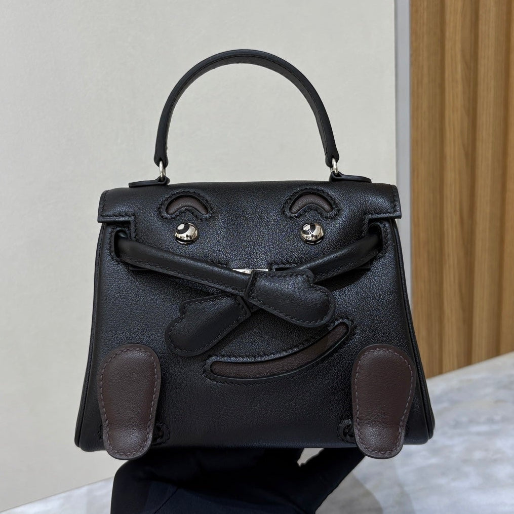 High-end Hermes 2026 Kelly Doll Bag Gulliver Leather