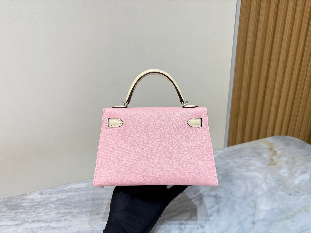 High-end Hermes 2026 Mini Kelly II 19cm Bag Goatskin Leather