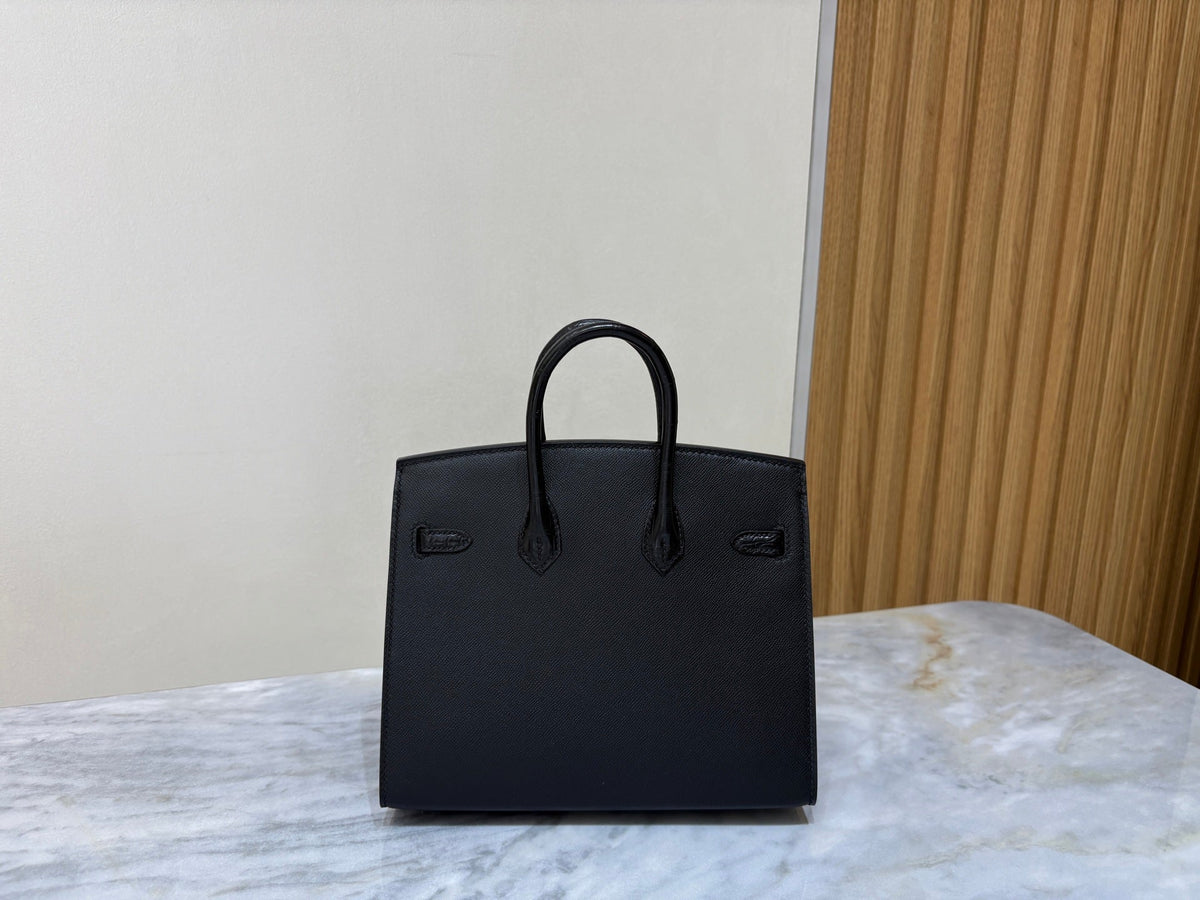 High-end Hermes 2026 Birkin Faubourg 20cm Midnight Black Matte Alligator