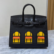 High-end Hermes 2026 Birkin Faubourg 20cm Midnight Black Matte Alligator
