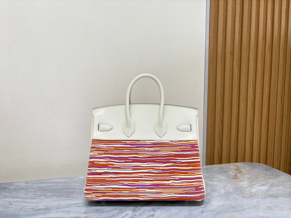 High-end Hermes 2026 Birkin 35 Vibrato Bag Cream White Box Calf