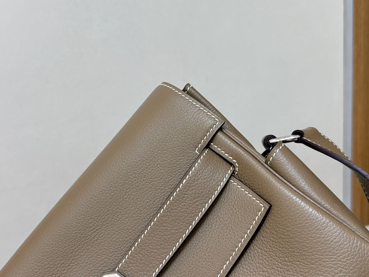 High-end Hermes 2026 Kelly Messenger 25cm Bag Evercolor Leather