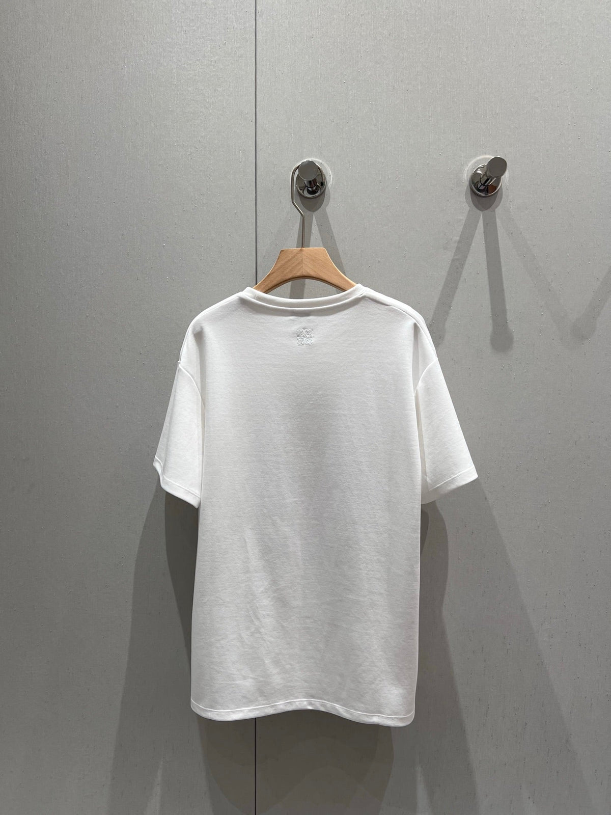 Loewe 25 Printed Round Neck Short Sleeve T-shirt White Cotton 215607