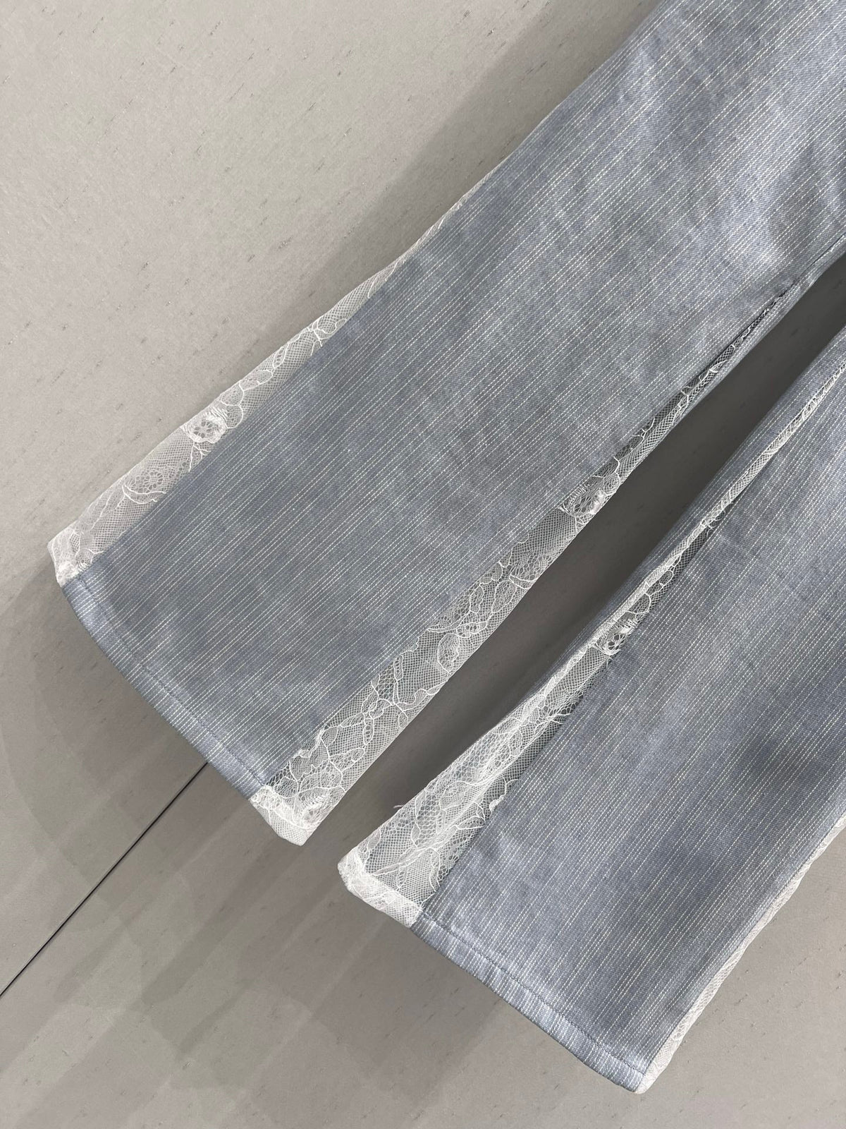 CC Flared Jeans Blue Gray Cotton