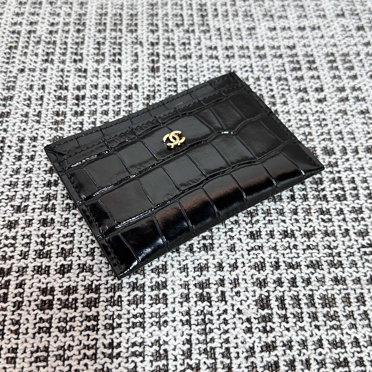 Chanel 2026 Wallet Multicolors Crocodile Embossed Leather