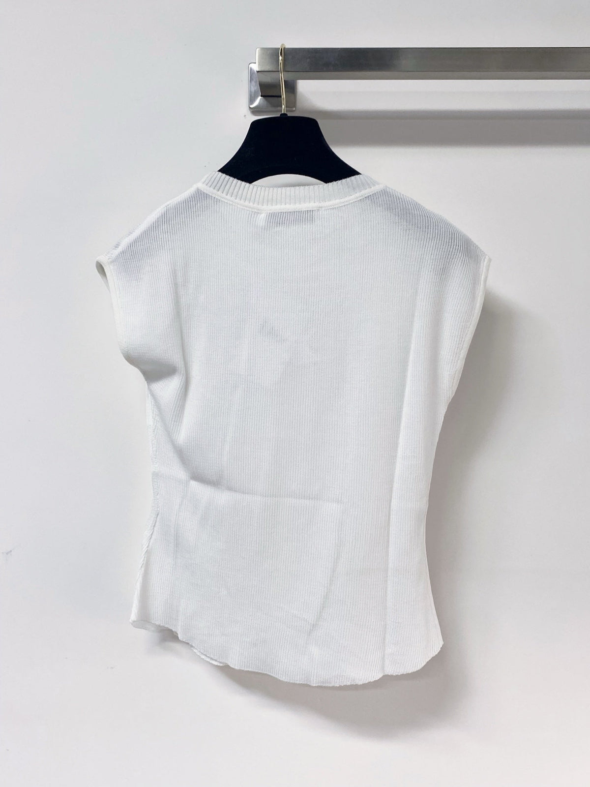Dior 2026 Vest with Logo Embellishment White Cotton 459030