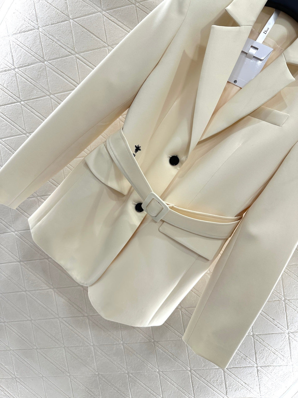 CD 25 Blazer With Belt Lapel Polyester